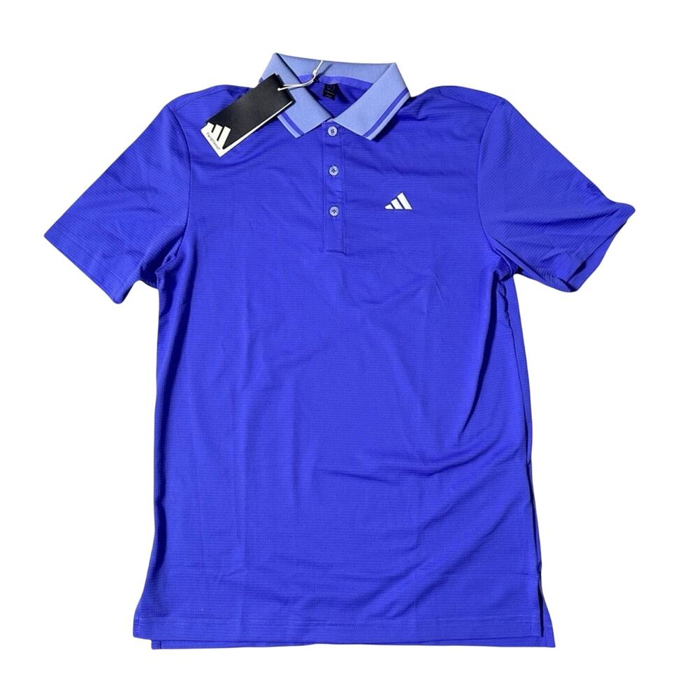 Adidas Purple / Blue Twist Knit Polo NEW